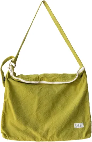 Canvas Shoulder Bag Cotton100% japan Washable Large capacity Adjustable Lightweight Zipper (VC-35)