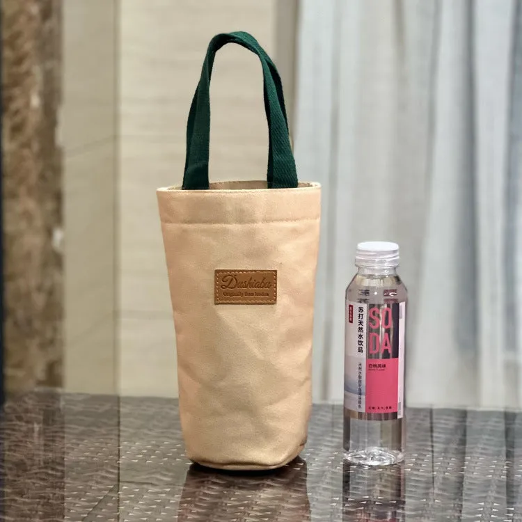 Canvas Thick Portable Solid Color Water Handbags