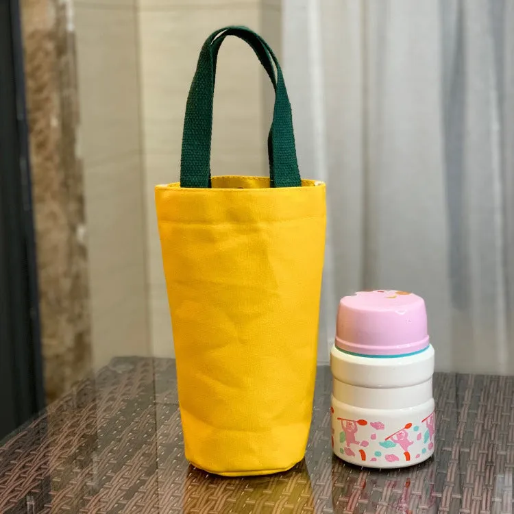 Canvas Thick Portable Solid Color Water Handbags