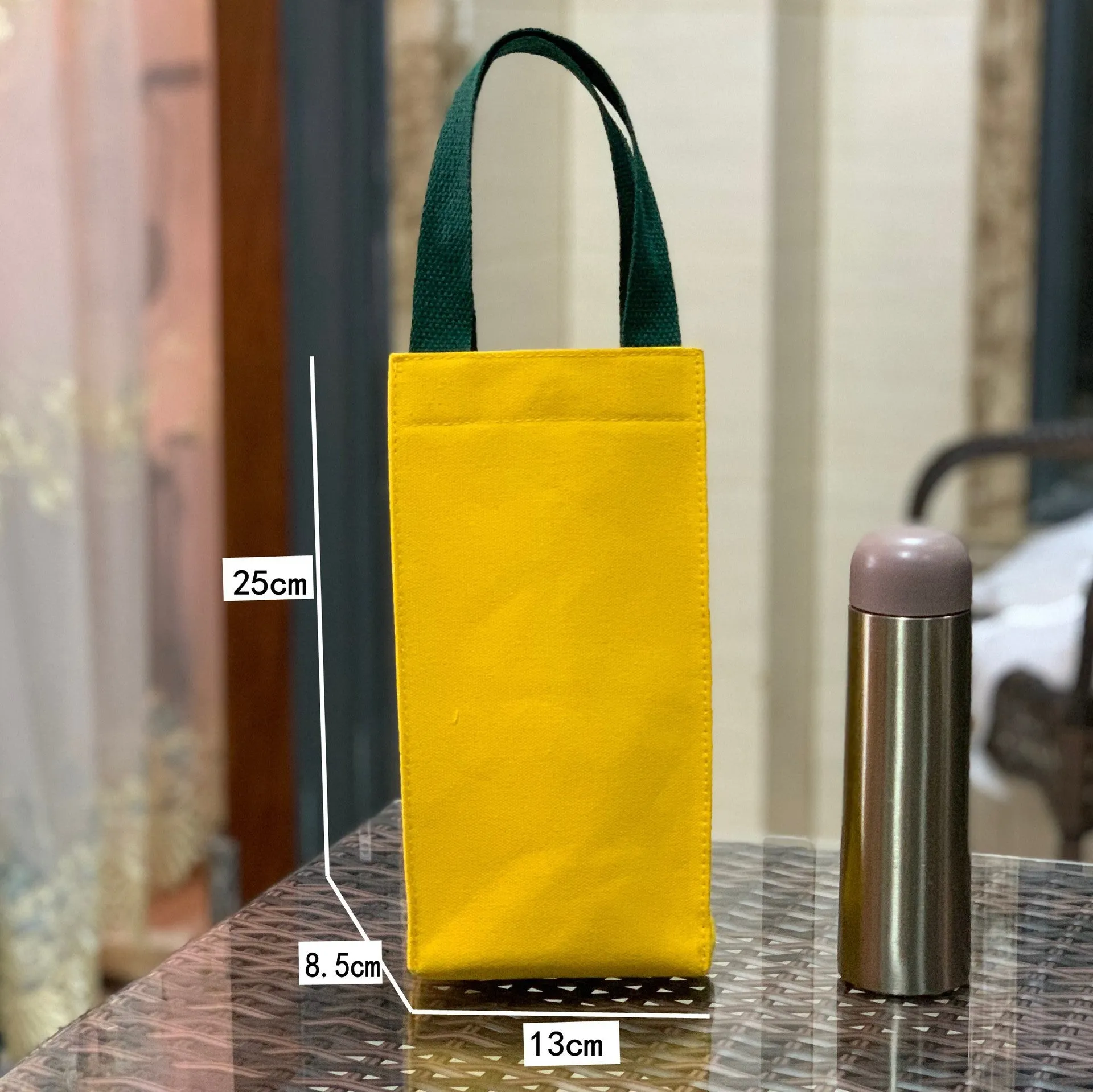 Canvas Thick Portable Solid Color Water Handbags