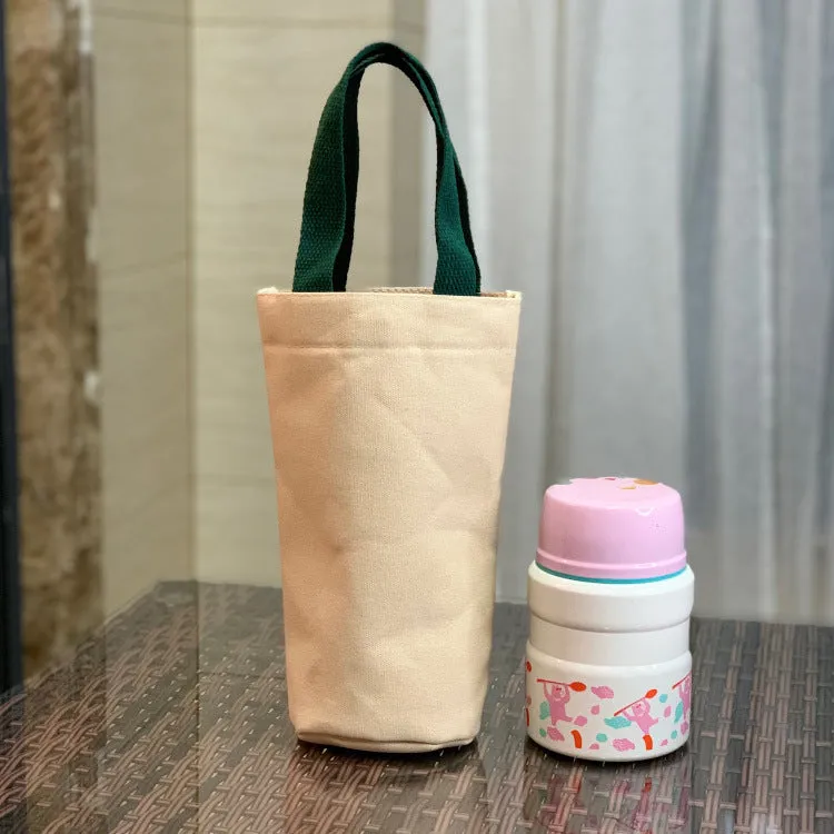 Canvas Thick Portable Solid Color Water Handbags