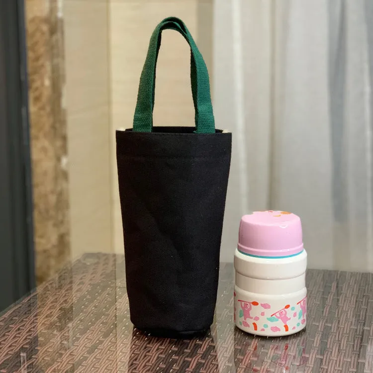 Canvas Thick Portable Solid Color Water Handbags