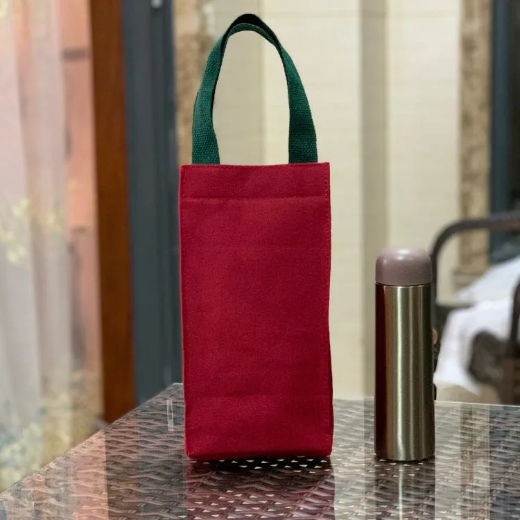 Canvas Thick Portable Solid Color Water Handbags