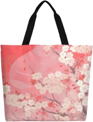 Canvas Tote Bag Large Casual Shoulder Bag for Women Handbag Reusable Beach Shopping Gym Picnic Travel Grocery Bag