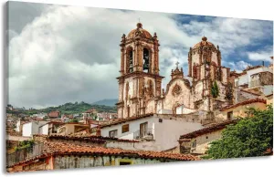 Canvas Wall Art Prints A beautiful cityscape historic center Taxco central Mexico Large Framed Wall Art Painting Artwork Poster Hanging Home Decor for Living Room Office Bathroom 20"x40"