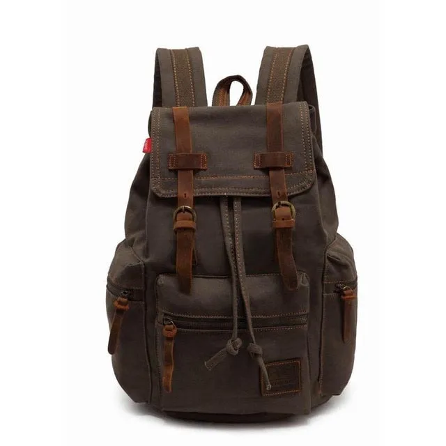 Capacity  Rucksack Men Backpack AUGUR School Laptop  Classic Women Durable Travel Backpack Heavy High-quality for low cost Canvas Large Vintage and Modern design