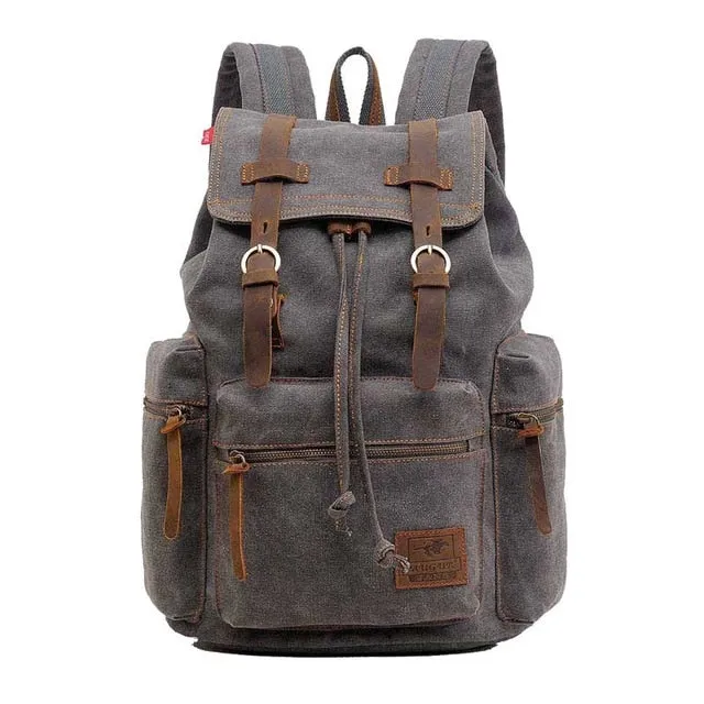 Capacity  Rucksack Men Backpack AUGUR School Laptop  Classic Women Durable Travel Backpack Heavy High-quality for low cost Canvas Large Vintage and Modern design