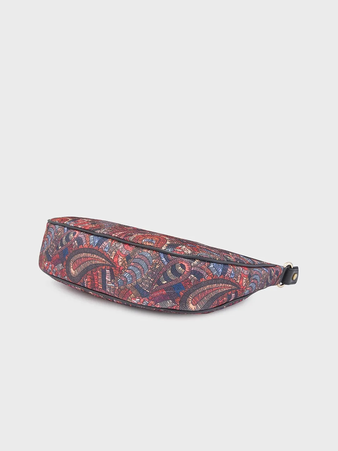 Caprese Kaya Medium Printed Pink Hobo Bag