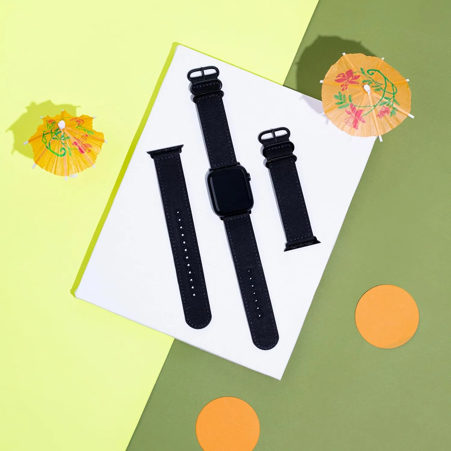 Carterjett Canvas Band | Compatible with Apple Watch Band - Durable, Woven Canvas iWatch Strap | Fits 49/46/45/44mm, Ultra, Series 10 & All Models