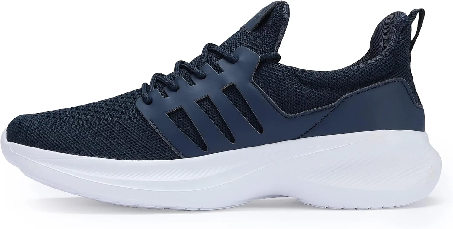 Casbeam Mens Running Shoes Comfortable Lightweight Breathable Walking Shoes Lace-up Shoes Mesh Workout Casual Sports Shoes