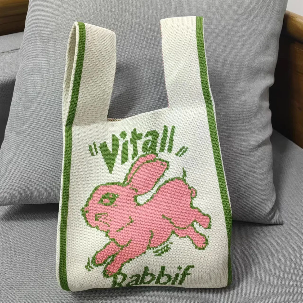 Casual Style Woolen Yarn Fashion Simple Handbags