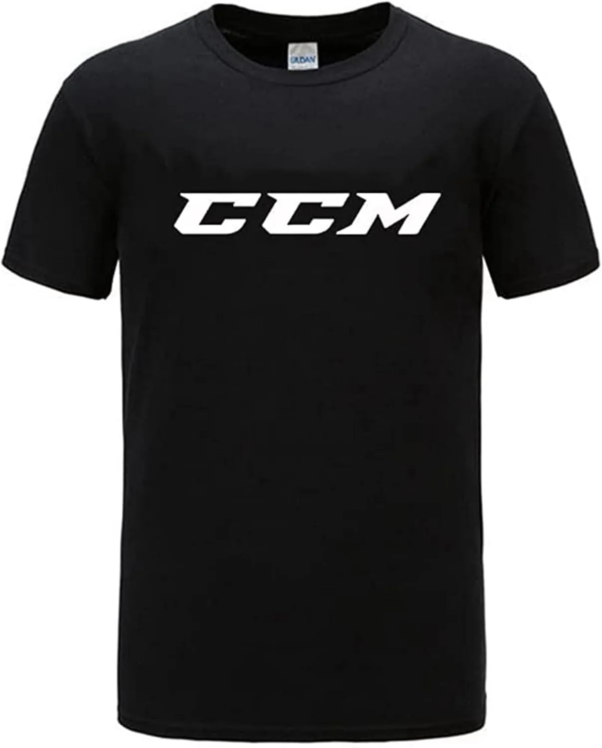 CCM T Shirt Men Solid Color T-Shirt Simple Style Male Casual Tshirt Short Sleeve O Neck Tee