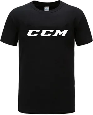 CCM T Shirt Men Solid Color T-Shirt Simple Style Male Casual Tshirt Short Sleeve O Neck Tee