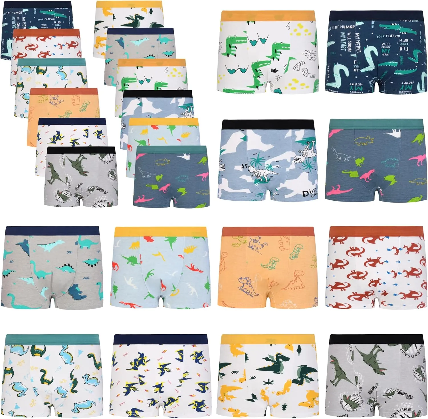 Cczmfeas Boys Kids Soft Cotton Fashion Boxer Briefs Toddler Breathable Underwear