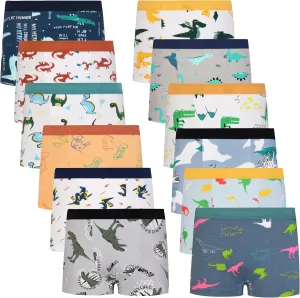Cczmfeas Boys Kids Soft Cotton Fashion Boxer Briefs Toddler Breathable Underwear