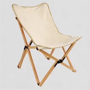Chair Leisure Outdoor Camping Portable Beech Thickened Canvas Beach Chair Large Stool