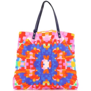 CHANEL CC Tote Printed Nylon Medium