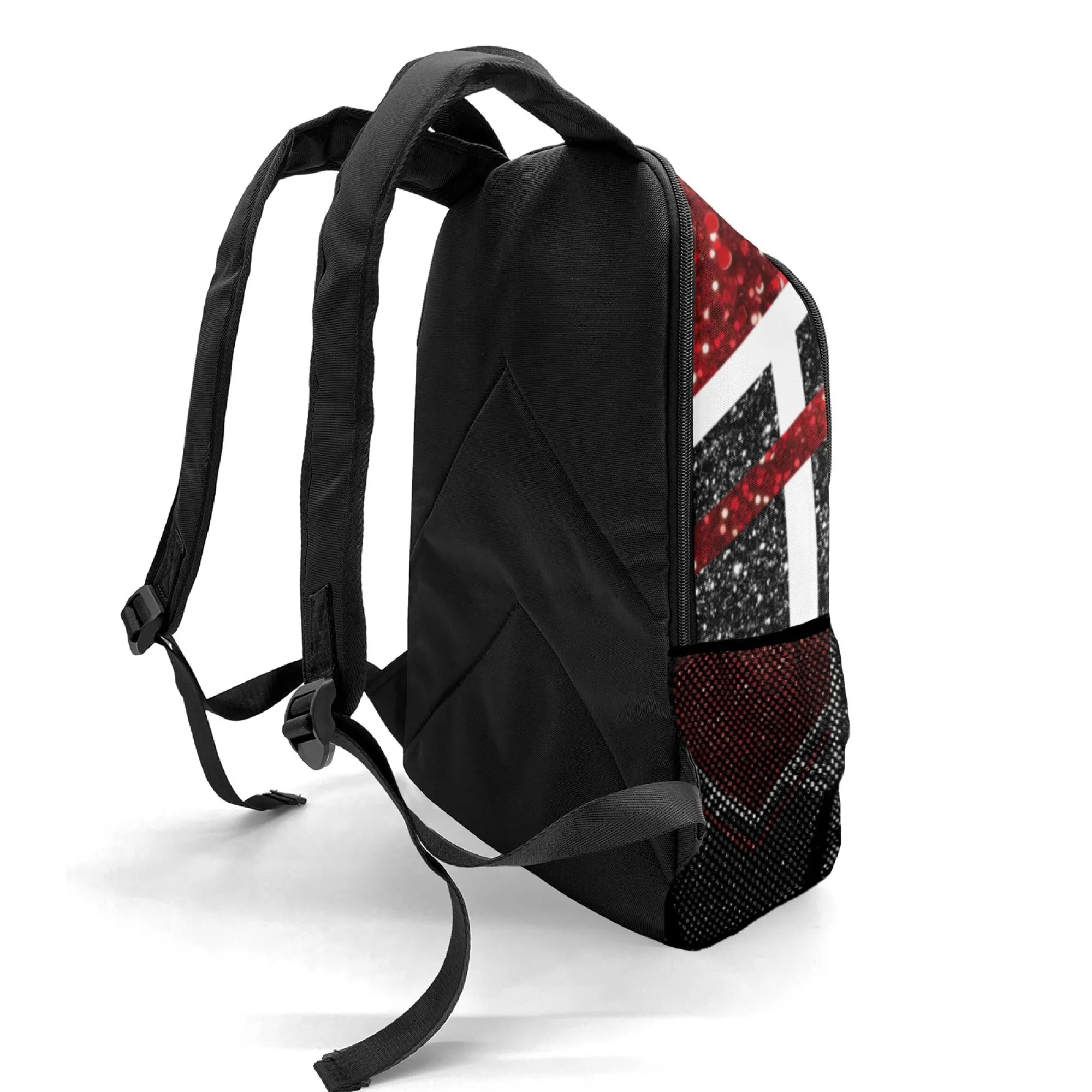 Cheerleader Red Personalized Backpack for Teen Boys Girls,Custom Travel Backpack Bookbag Casual Bag Name Gift