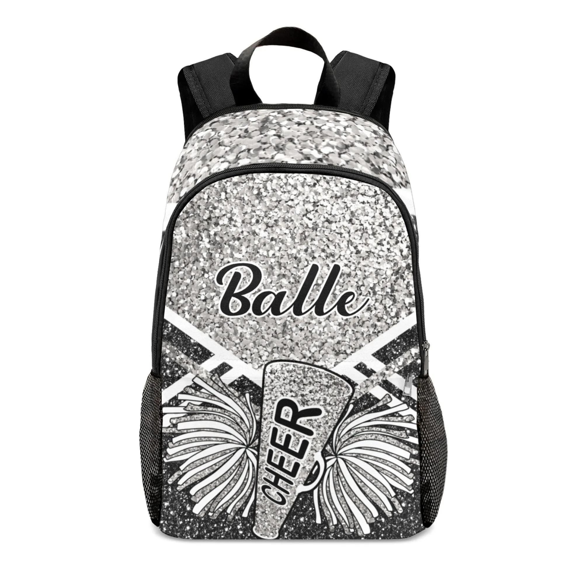 Cheerleader Red Personalized Backpack for Teen Boys Girls,Custom Travel Backpack Bookbag Casual Bag Name Gift