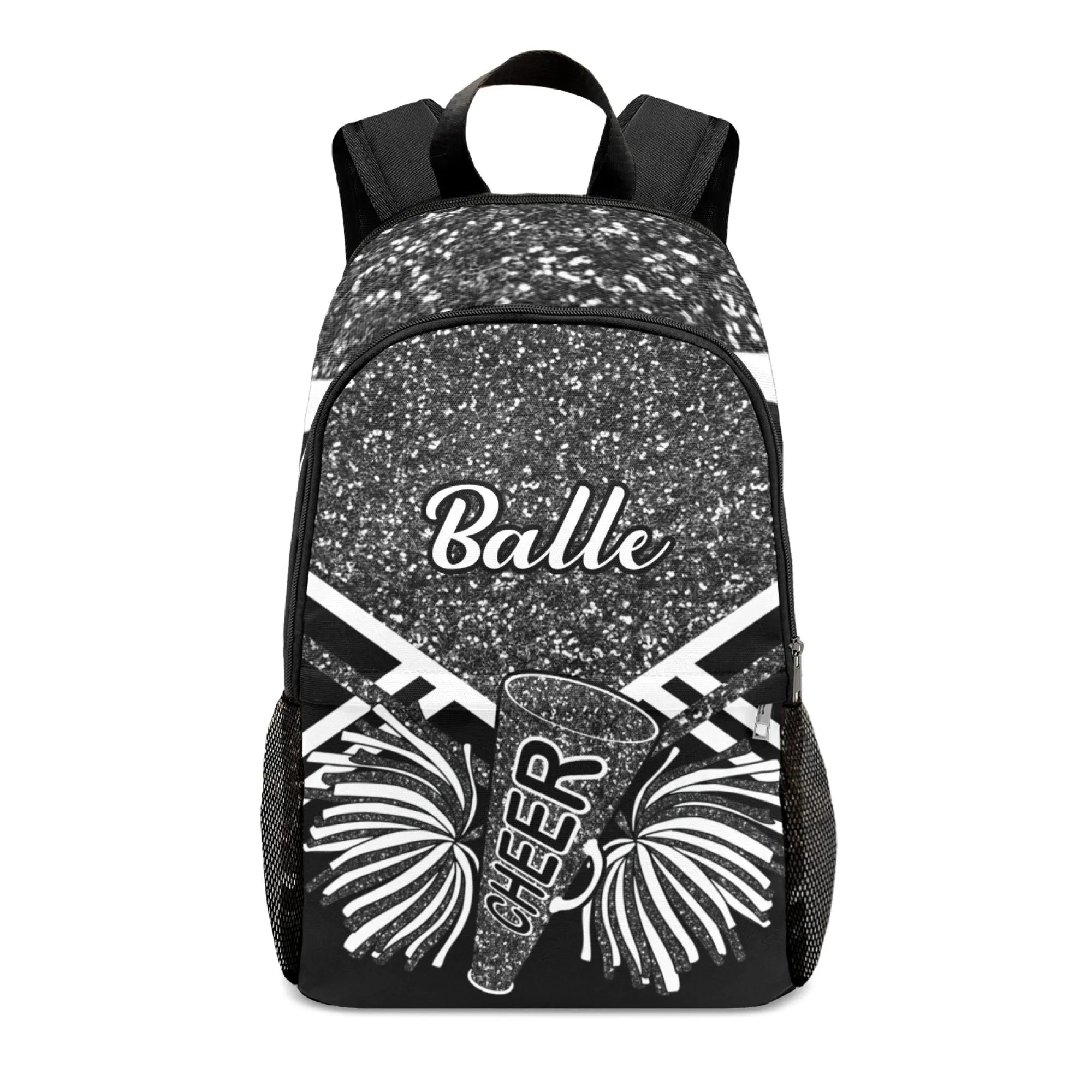 Cheerleader Red Personalized Backpack for Teen Boys Girls,Custom Travel Backpack Bookbag Casual Bag Name Gift