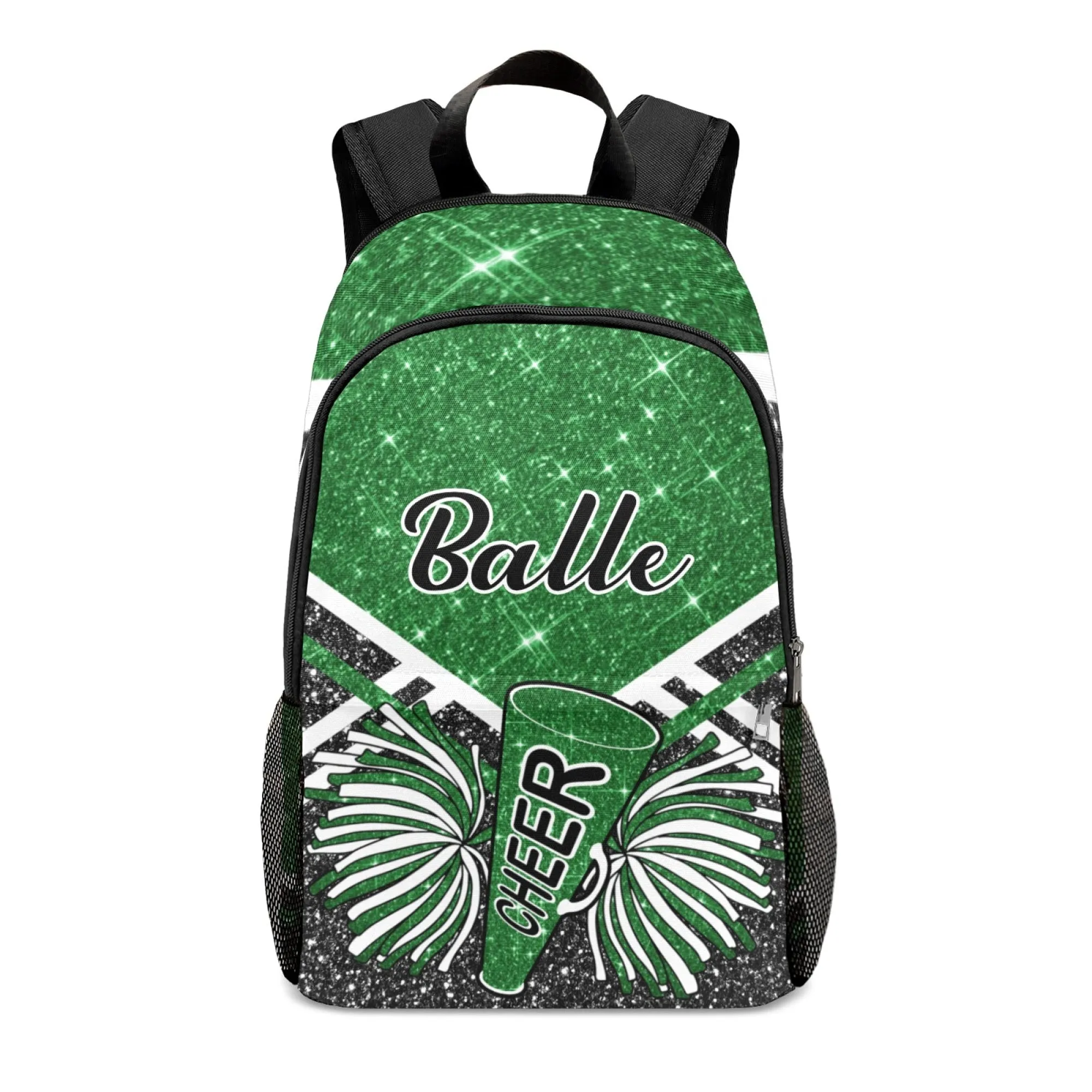 Cheerleader Red Personalized Backpack for Teen Boys Girls,Custom Travel Backpack Bookbag Casual Bag Name Gift