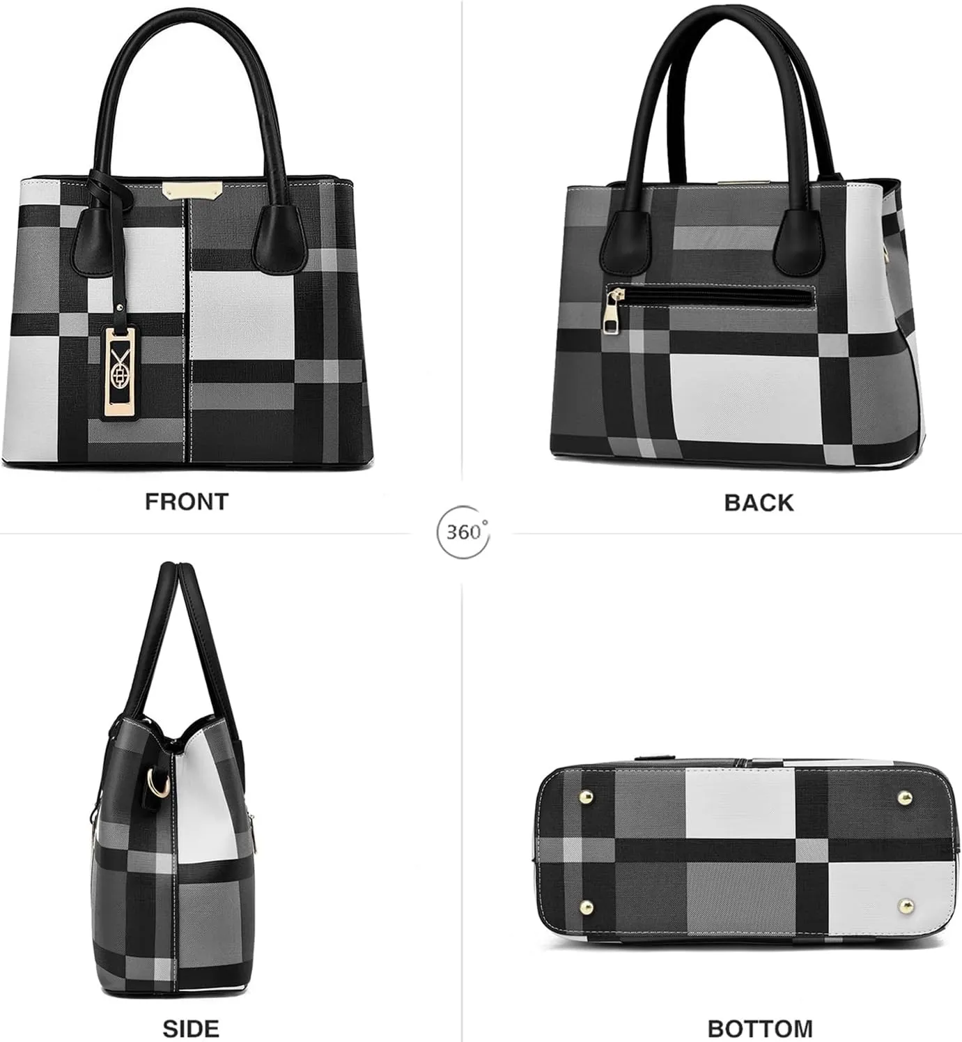 CHICAROUSAL Purses and Handbags for Women Leather Crossbody Bags Women's Tote Shoulder Bag