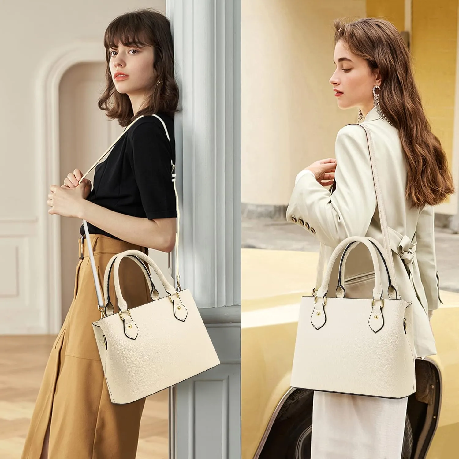 CHICAROUSAL Purses and Handbags for Women Leather Crossbody Bags Women's Tote Shoulder Bag