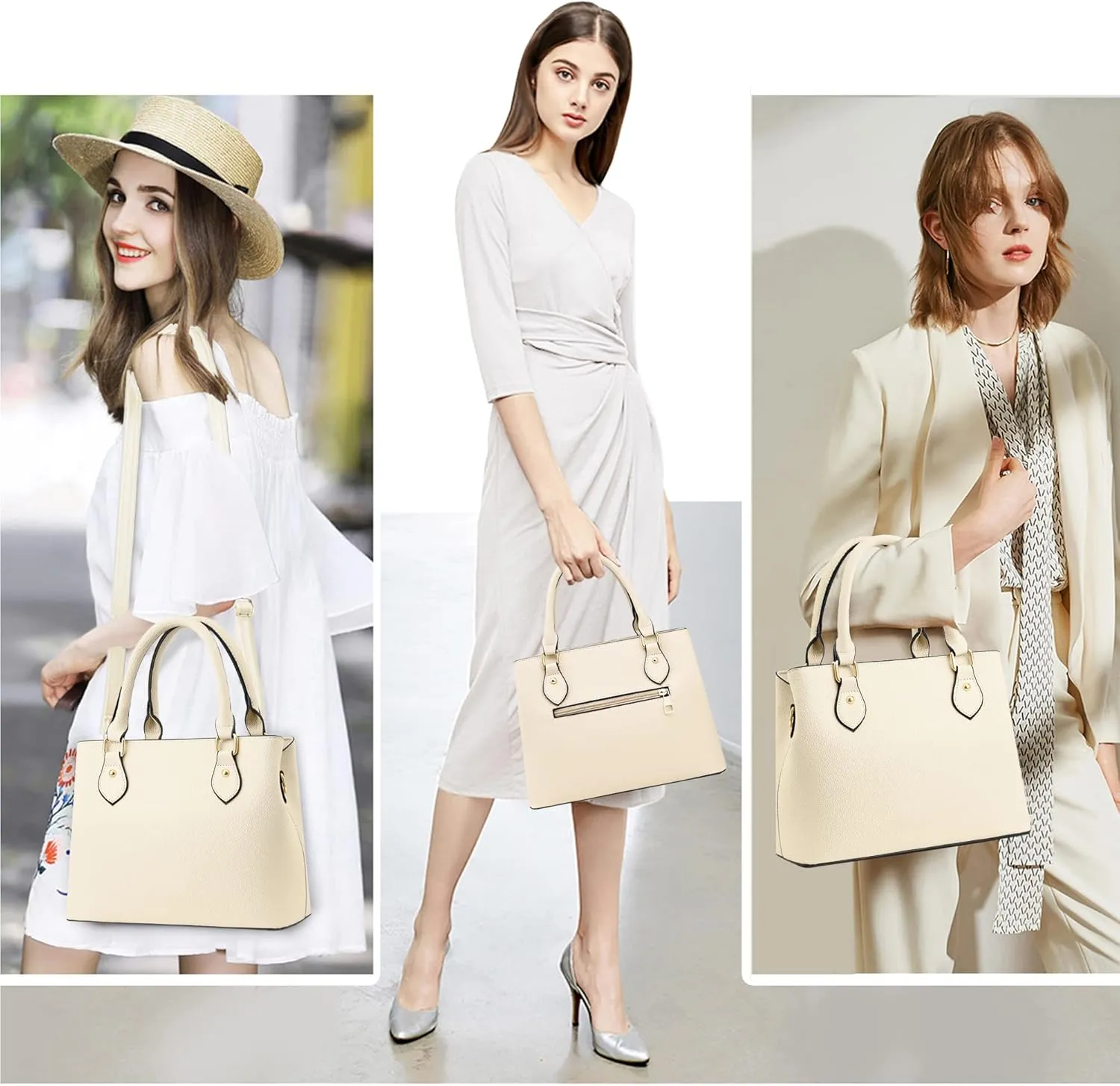CHICAROUSAL Purses and Handbags for Women Leather Crossbody Bags Women's Tote Shoulder Bag