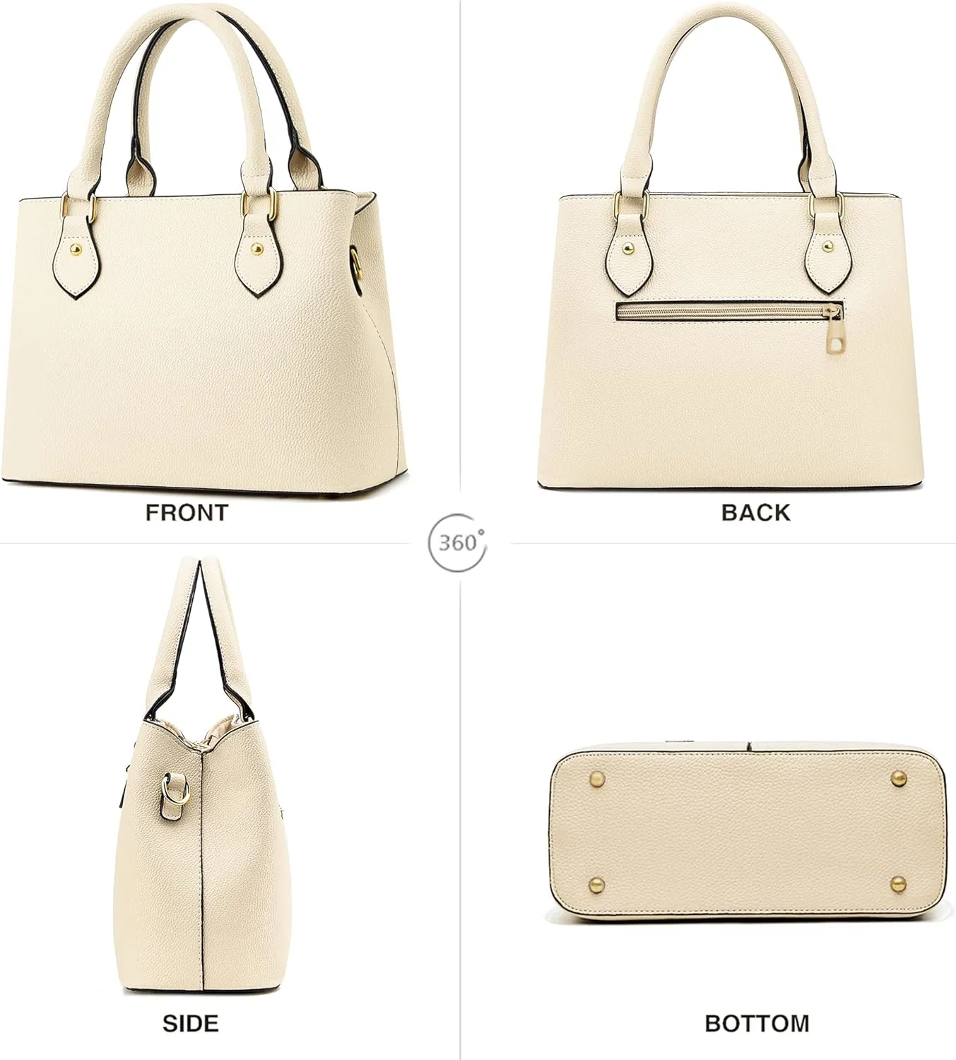 CHICAROUSAL Purses and Handbags for Women Leather Crossbody Bags Women's Tote Shoulder Bag