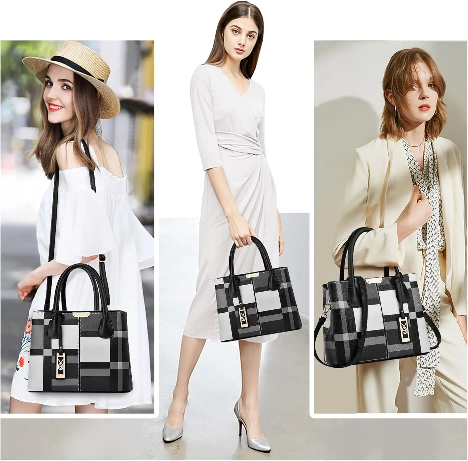 CHICAROUSAL Purses and Handbags for Women Leather Crossbody Bags Women's Tote Shoulder Bag