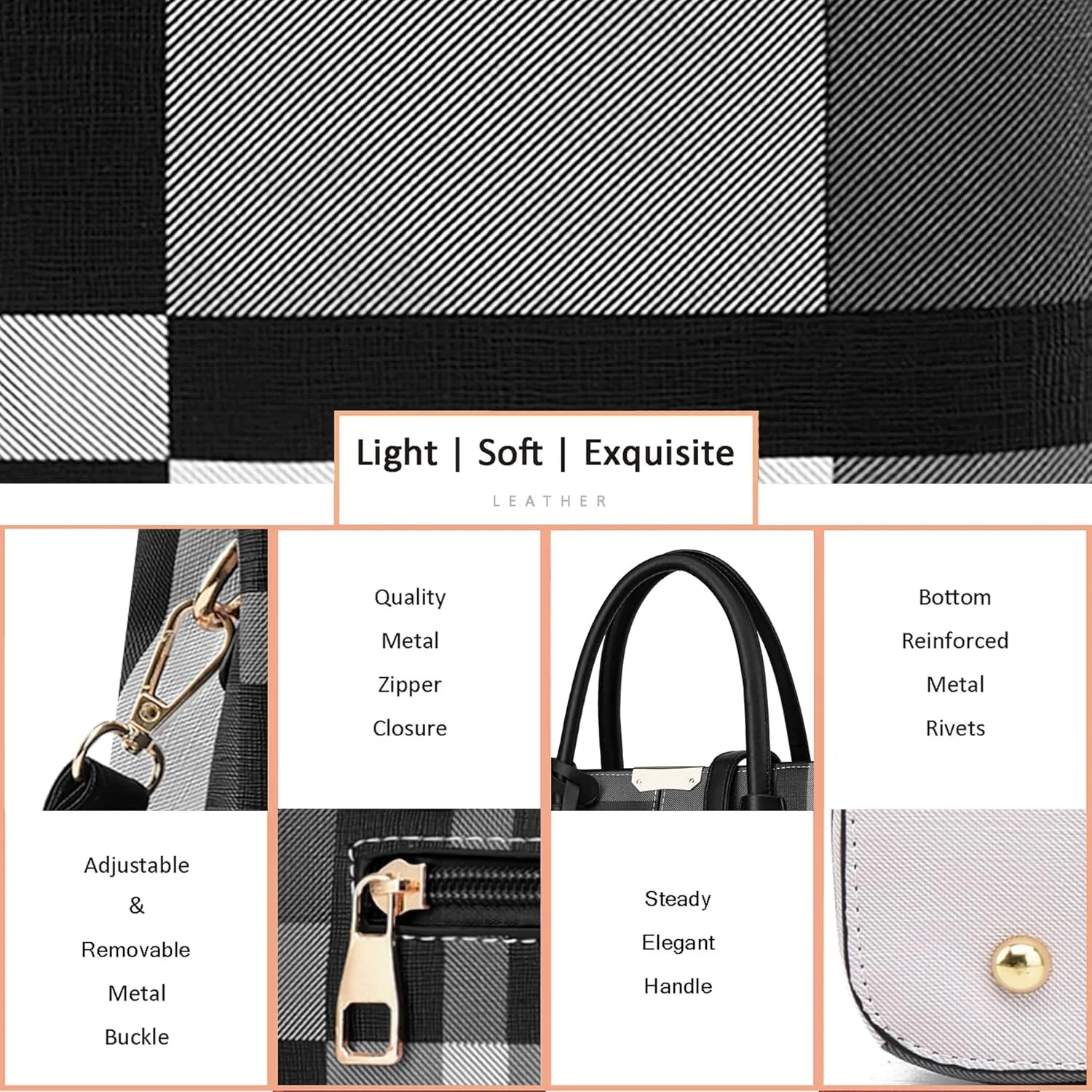 CHICAROUSAL Purses and Handbags for Women Leather Crossbody Bags Women's Tote Shoulder Bag