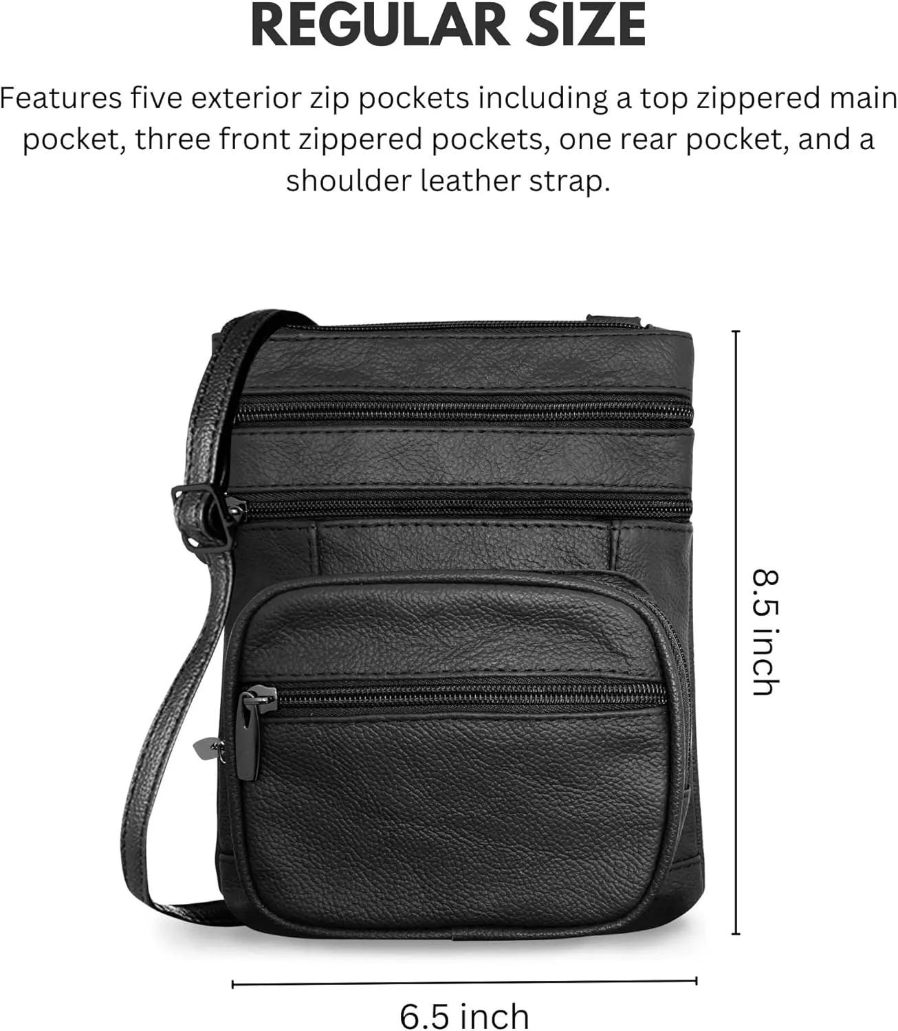 Ciana Genuine Leather Cross Body Bags Purse for Women, Purses Women's Shoulder Sling Handbags Soft Purse