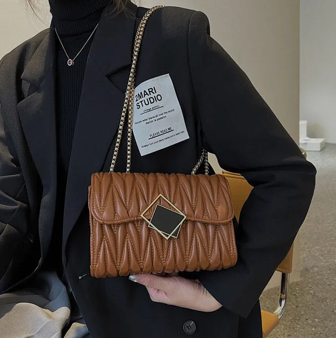 CL1067 - Simple casual chain Square Bag