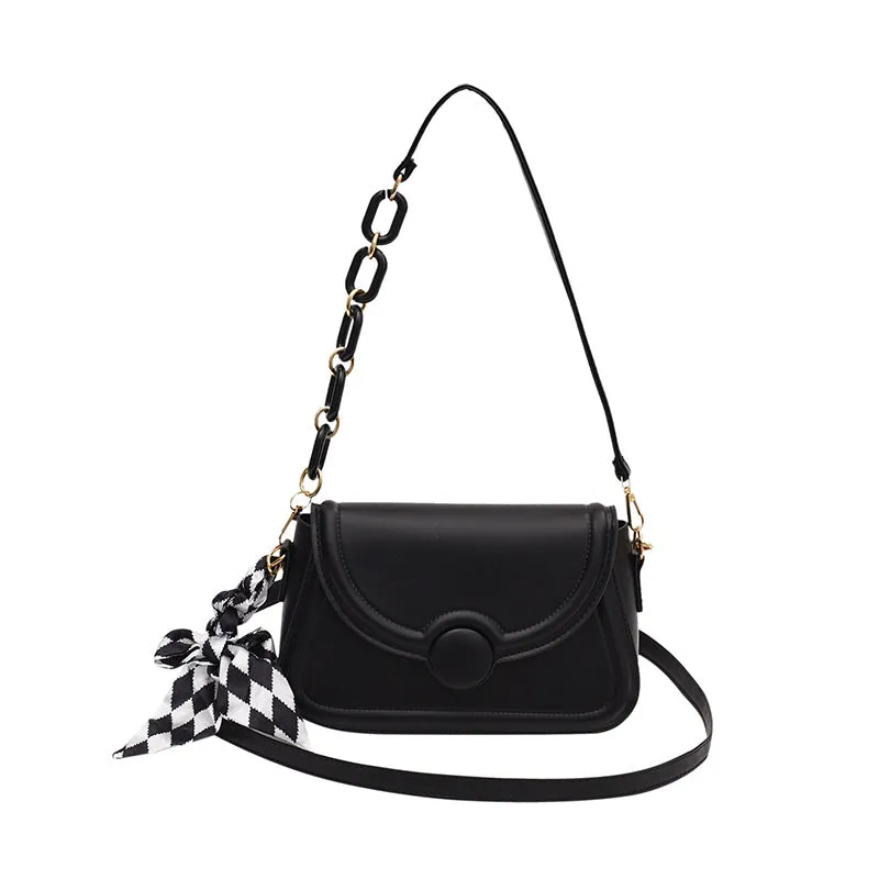 CL1070 - Silk Scarf Simple Messenger Bag