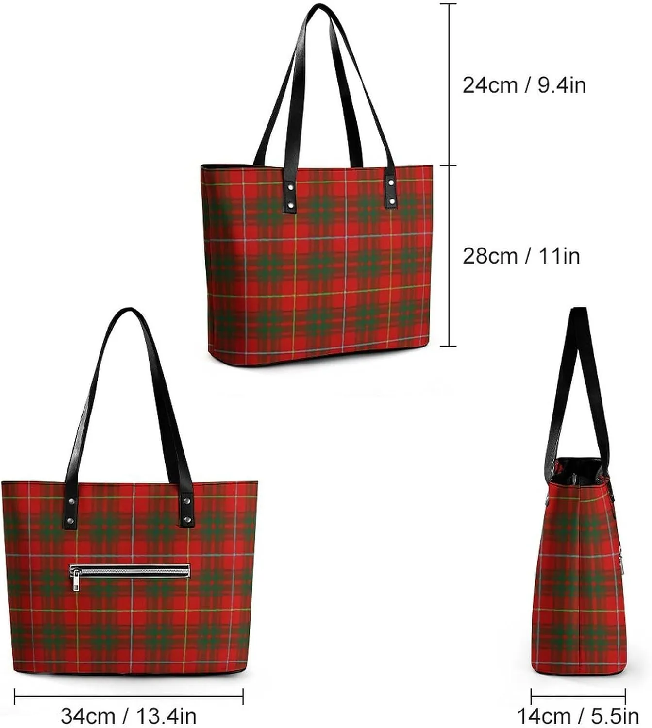 Clan MacArthur Arthur Large Capacity Portable Leather Handbag