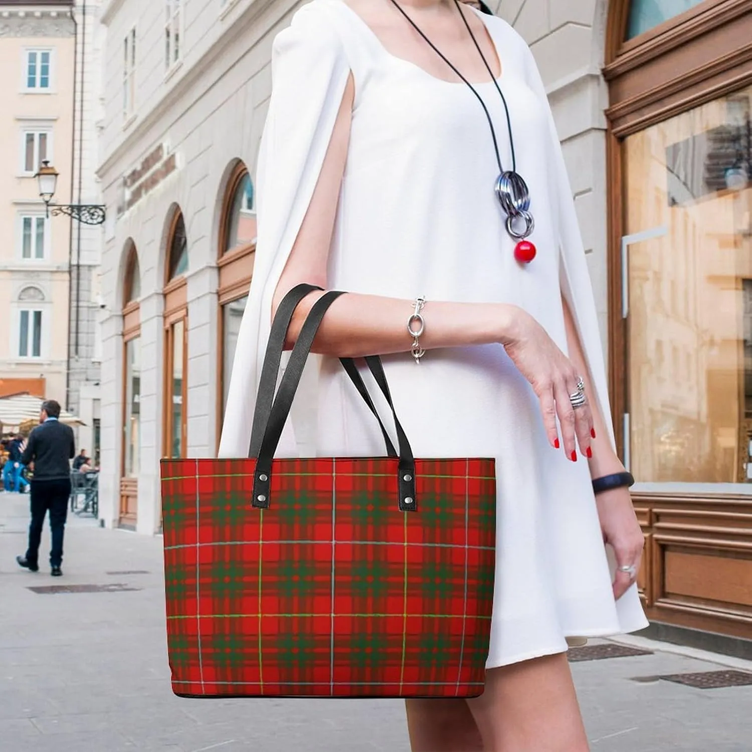 Clan MacArthur Arthur Large Capacity Portable Leather Handbag