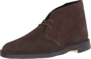 Clarks Men's Desert Boot 261382 Chukka, Brown Suede, 120 M US
