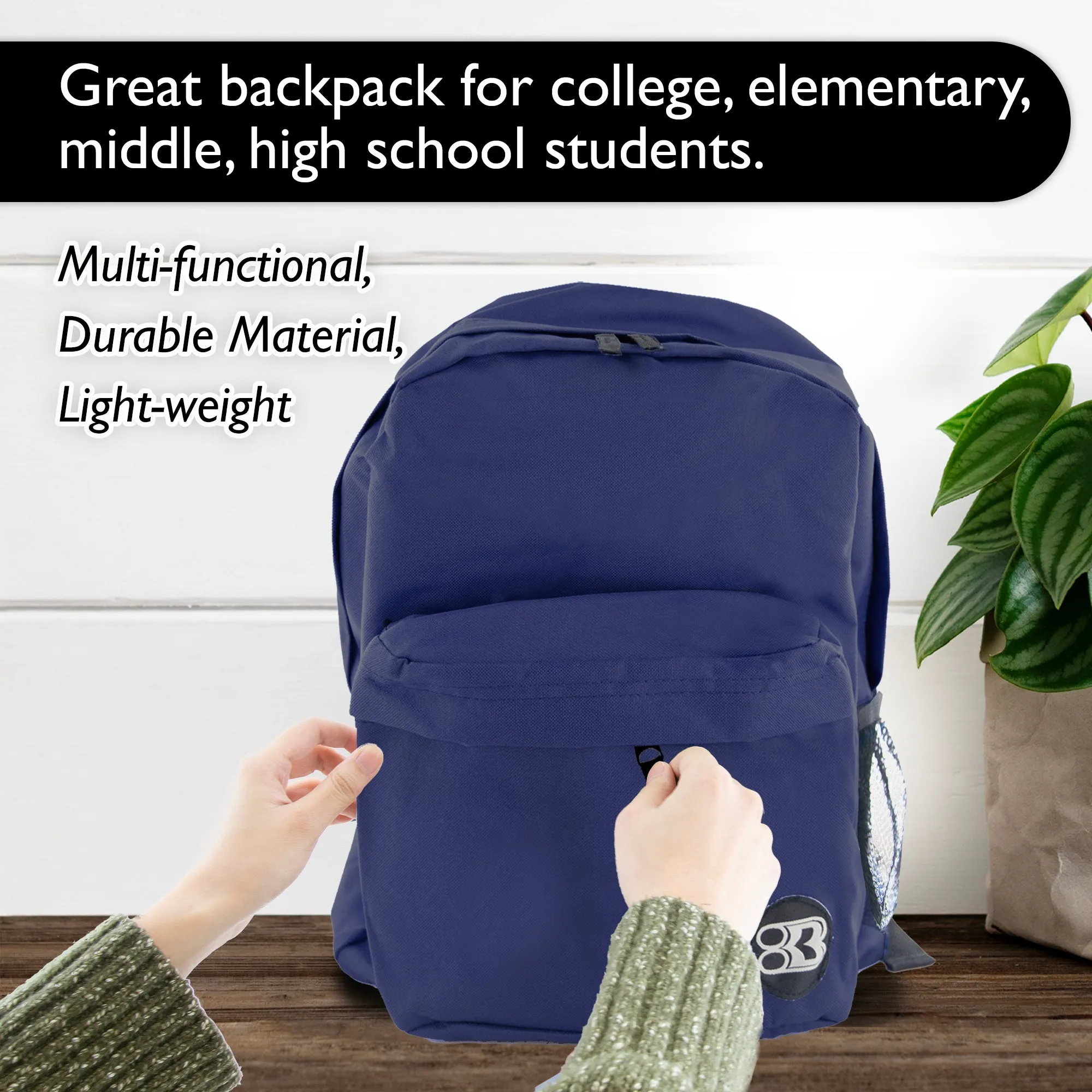 Classic 17" Backpack Navy Blue