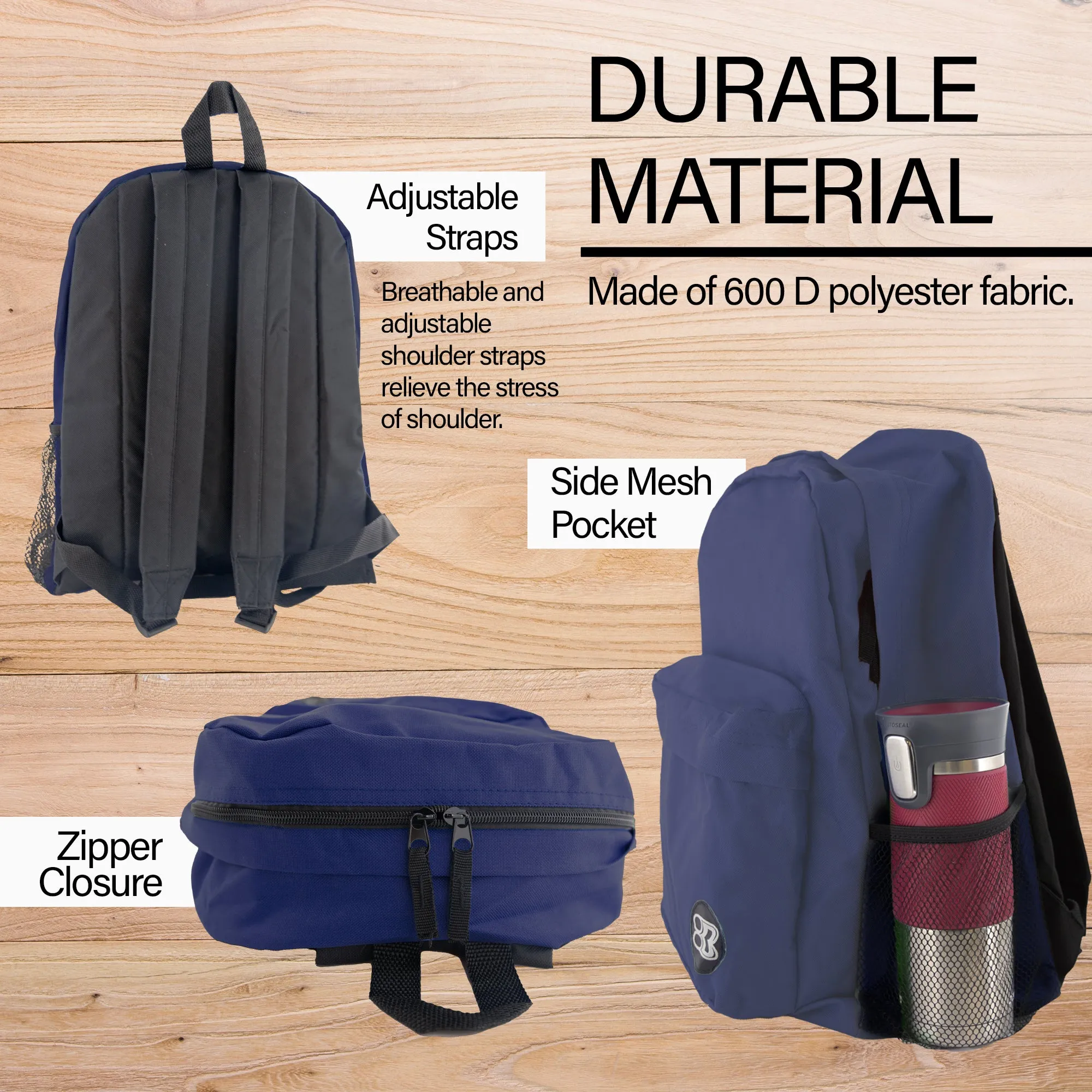 Classic 17" Backpack Navy Blue