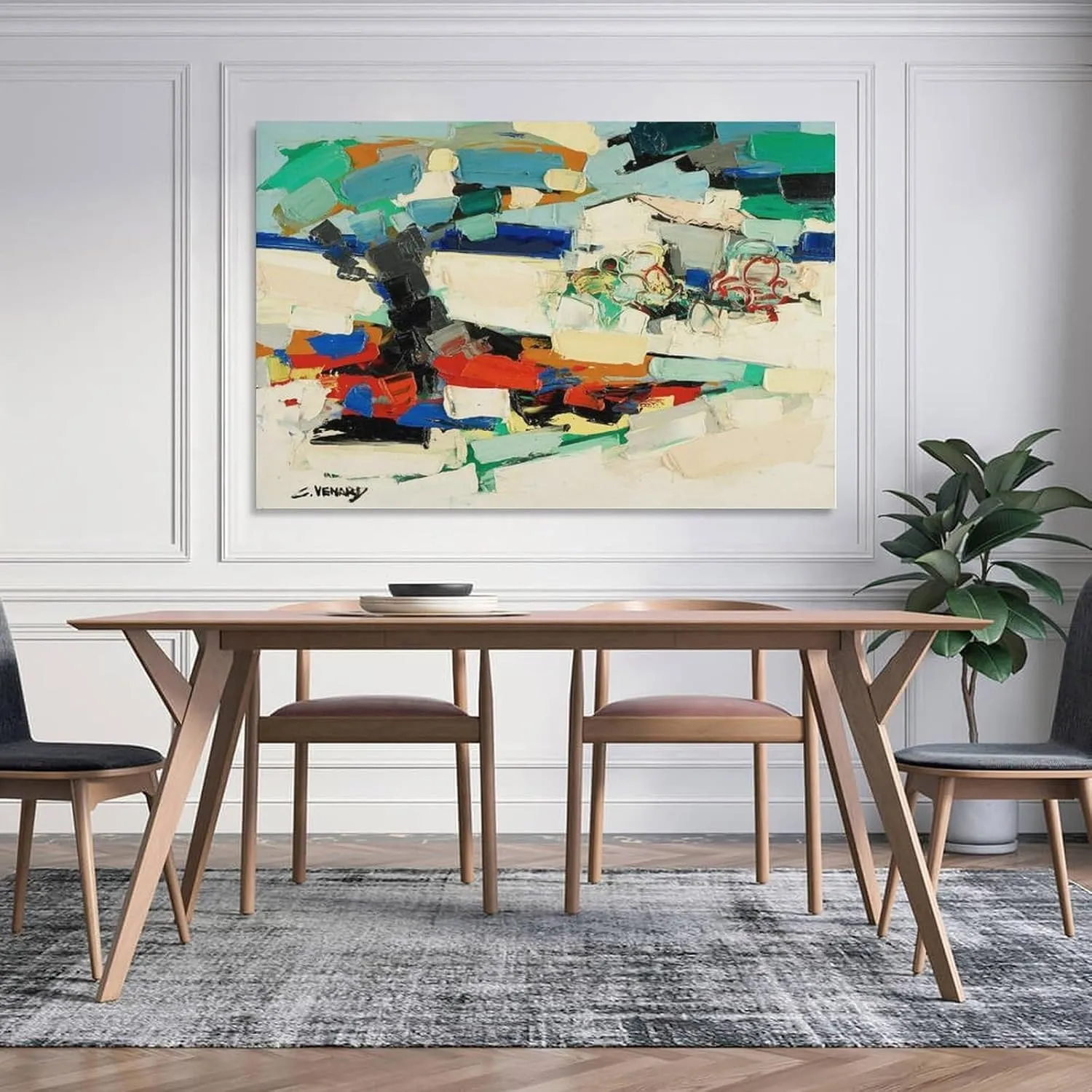Claude Venard Le Cabanon Canvas Poster Wall Art Picture Prints Hanging Photo Decor Home Posters Artworks 24x36inch(60x90cm)