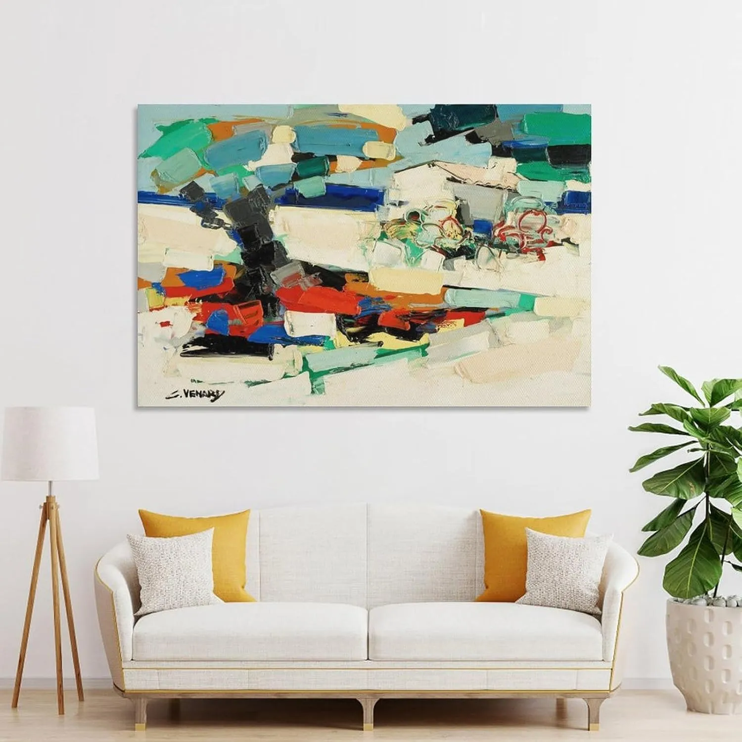 Claude Venard Le Cabanon Canvas Poster Wall Art Picture Prints Hanging Photo Decor Home Posters Artworks 24x36inch(60x90cm)