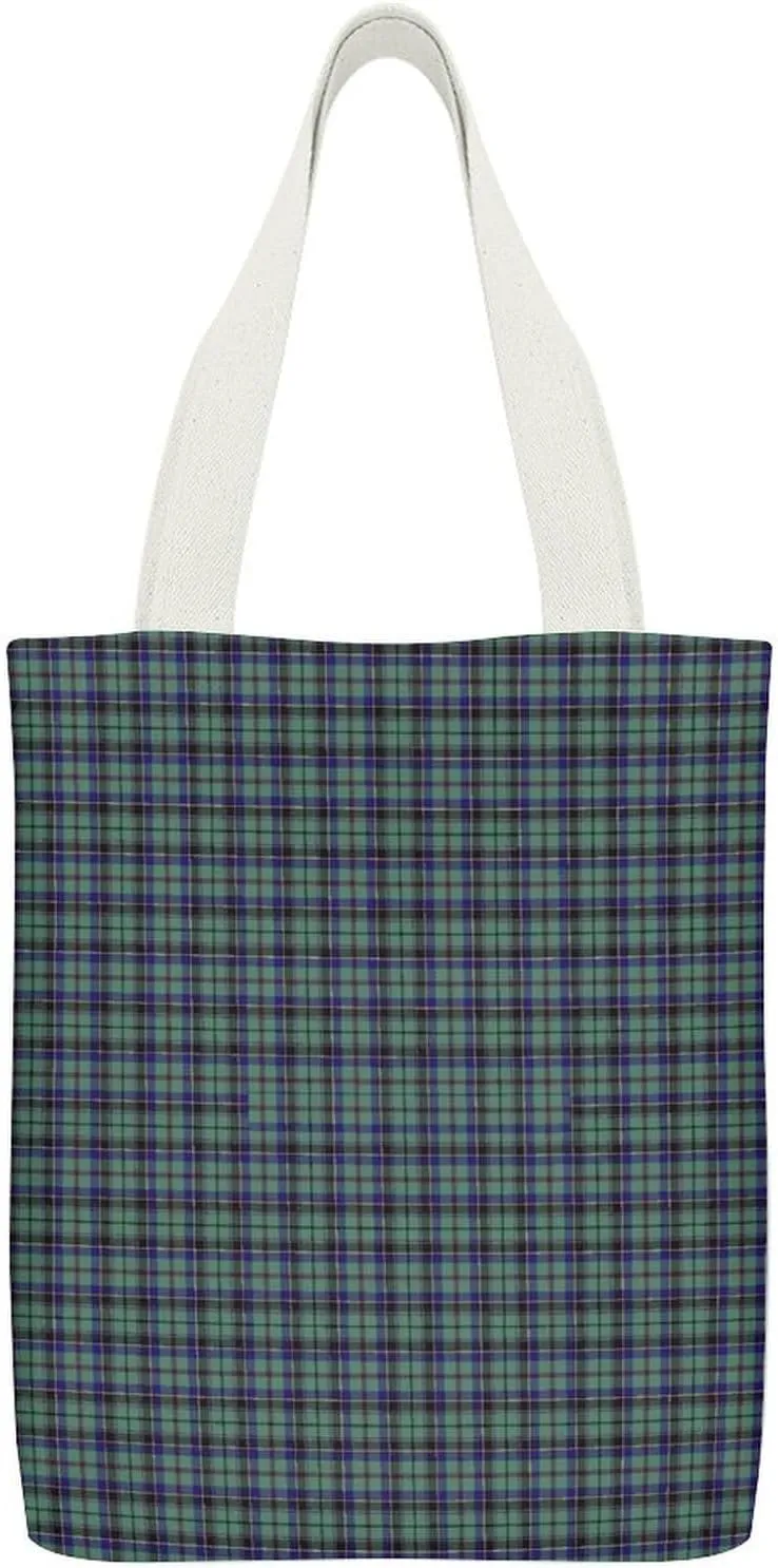 Clergy Blue Black White Large Capacity Canvas Tote Bag with Pockets Inside Unisex