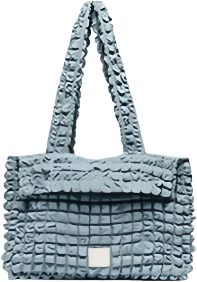 Cloud Single Shoulder Bag Crossbody Bag for Women Large Capacity Commuter Tote Bag Armpit Bag and Purse (Blue)