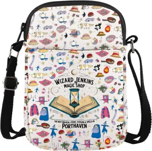 CMNIM Anime Inspired Crossbody Bag Anime Lover Gifts Calcifer Gift Wizard Jenkins Magic Shop Crossbody Purse