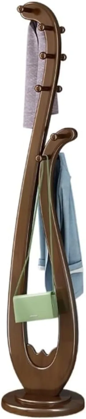 Coat Rack Solid Wood Light Luxury Decorative Coat Rack Floor-Standing Modern Chinese Style Bedroom Simple Coat Rack Coat Racks