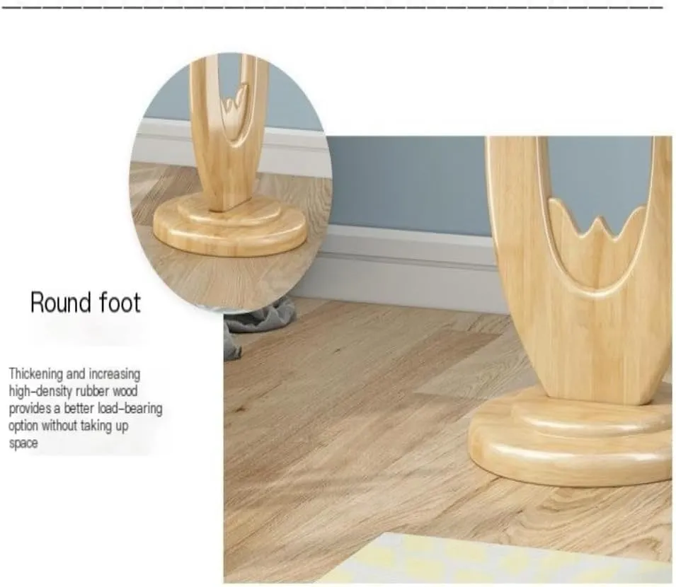 Coat Rack Solid Wood Light Luxury Decorative Coat Rack Floor-Standing Modern Chinese Style Bedroom Simple Coat Rack Coat Racks