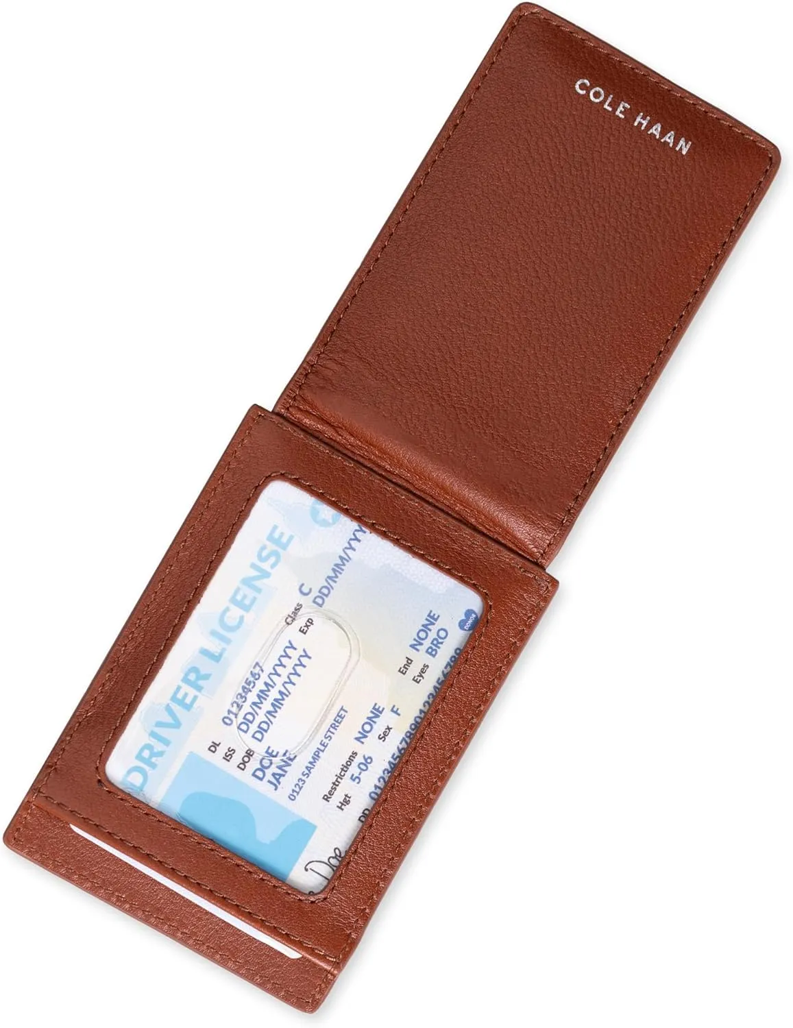 Cole Haan Men's Leather Slim Magnetic Front Pocket RFID Wallet