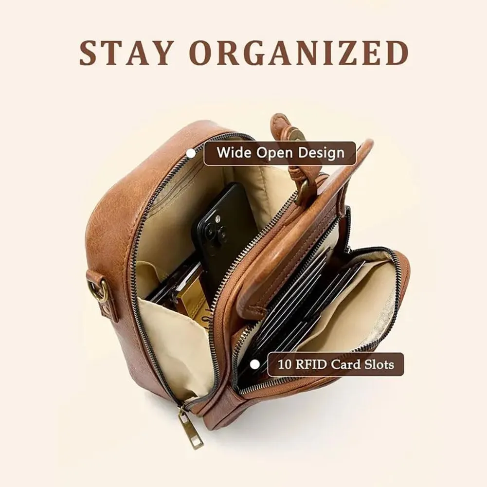 Collaborate Crossbody Leather Bag, Collaborateam Urvashi Tojoyride Collaboration Anti Theft Shoulder Bags For Women