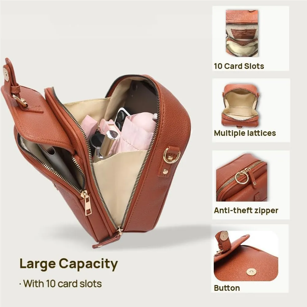 Collaborate Crossbody Leather Bag, Urvashii Crossbody Leather Bag Women, Collaboraten1 Large Capacity Anti Theft Bags