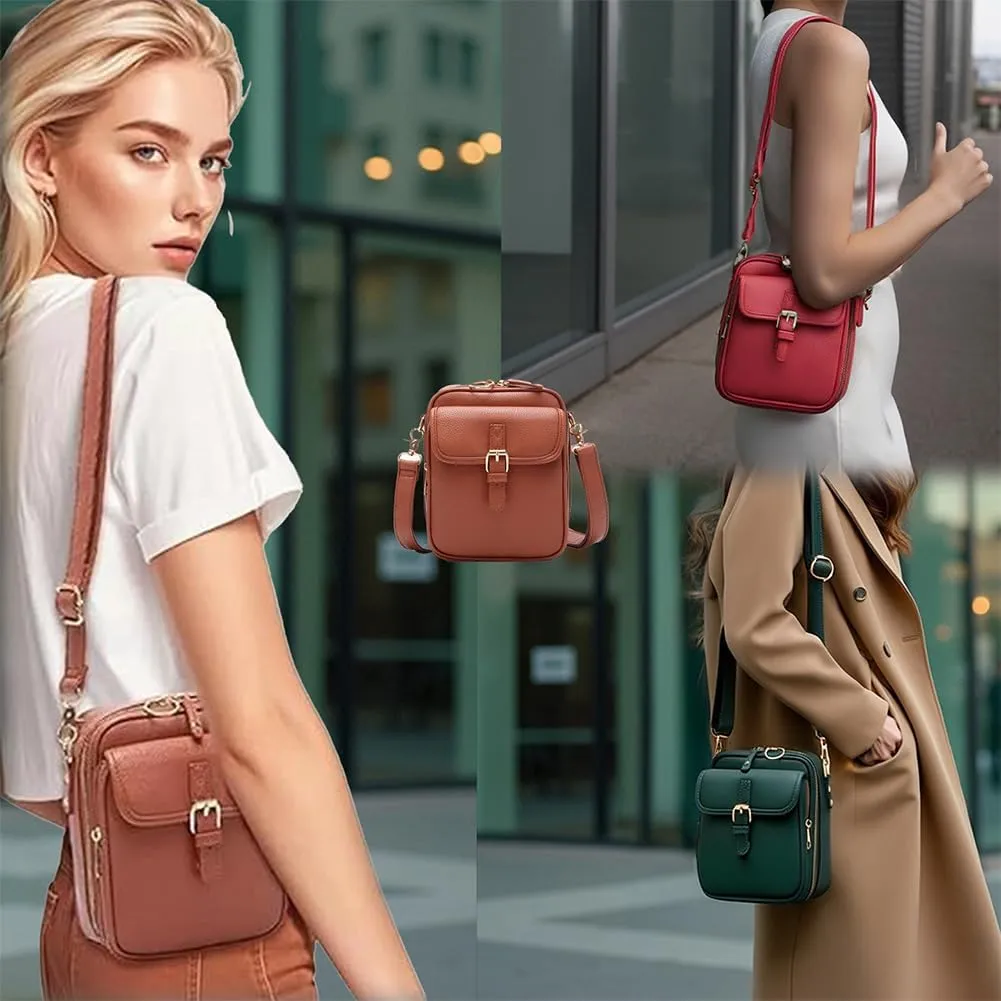 Collaborate Crossbody Leather Bag, Urvashii Crossbody Leather Bag Women, Collaboraten1 Large Capacity Anti Theft Bags